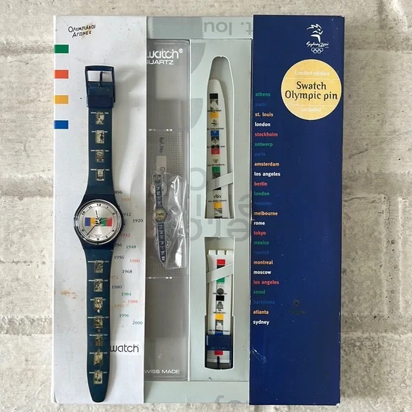 Vintage Swatch Noeud Marin Black Yellow Swiss 25mm Womens Watch w New Battery Vintage Swatch Black Magic Watch Womens 25mm Swiss Gold Tone  main image 4